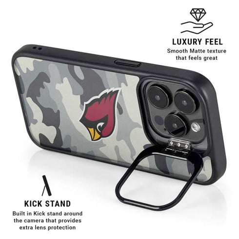 NFL Arizona Cardinals Camo iPhone 13 Pro Kickstand Case