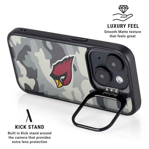NFL Arizona Cardinals Camo iPhone 14 Plus Kickstand Case