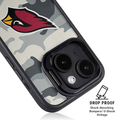 NFL Arizona Cardinals Camo iPhone 14 Plus Kickstand Case