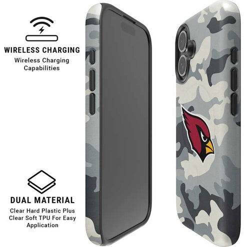 NFL Arizona Cardinals Camo iPhone 16 Plus Magsafe Impact Case
