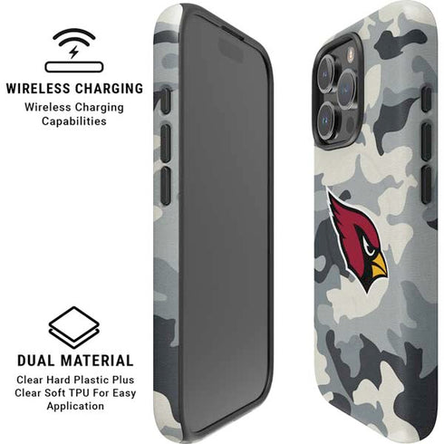NFL Arizona Cardinals Camo iPhone 16 Pro Magsafe Impact Case