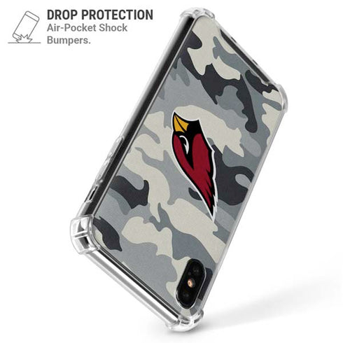 NFL Arizona Cardinals Camo iPhone X/XS Clear Case