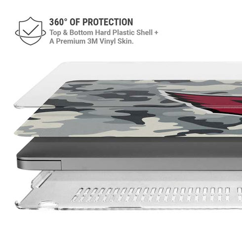 NFL Arizona Cardinals Camo MacBook Pro 14in (2021-24) Case plus Skin