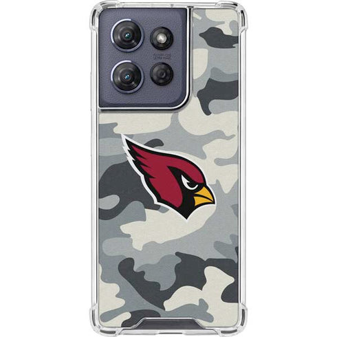 NFL Arizona Cardinals Camo Moto G 5G (2025) Clear Case