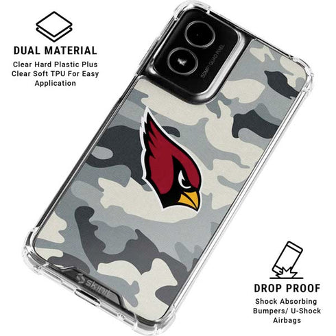 NFL Arizona Cardinals Camo Moto G Power 5G (2024) Clear Case