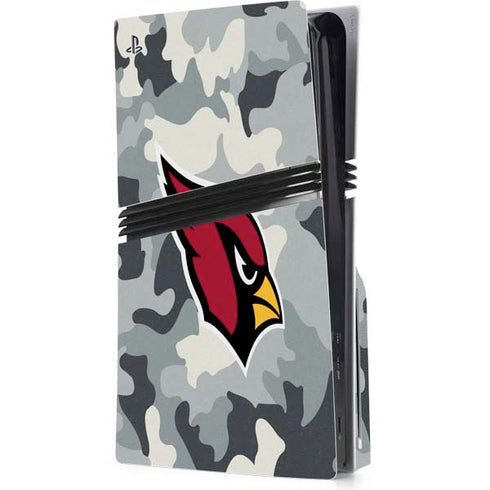 NFL Arizona Cardinals Camo PS5 Pro Disk Console Skin