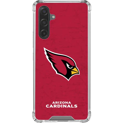 NFL Arizona Cardinals Distressed Galaxy A17 Clear Case