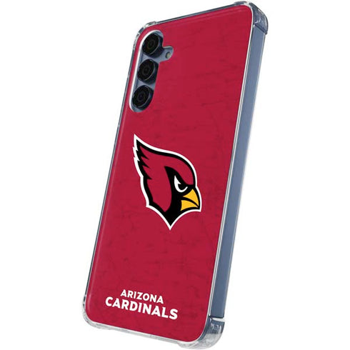 NFL Arizona Cardinals Distressed Galaxy A35 5G Clear Case