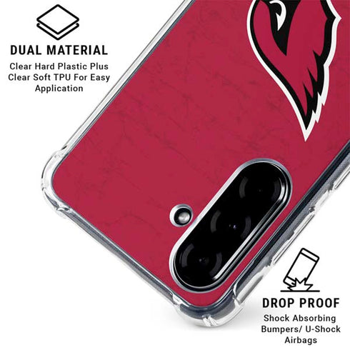 NFL Arizona Cardinals Distressed Galaxy A36 5G Clear Case