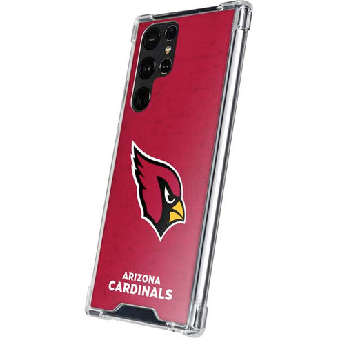 NFL Arizona Cardinals Distressed Galaxy S23 Ultra Clear Case