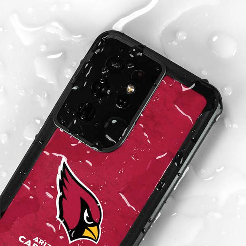 NFL Arizona Cardinals Distressed Galaxy S24 Ultra Waterproof Case