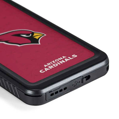 NFL Arizona Cardinals Distressed Galaxy S24 Waterproof Case