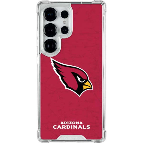 NFL Arizona Cardinals Distressed Galaxy S25 Ultra Clear Case