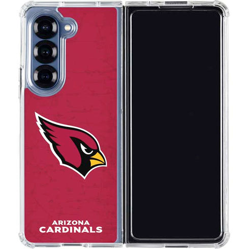 NFL Arizona Cardinals Distressed Galaxy Z Fold6 Clear Case