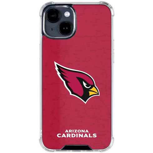 NFL Arizona Cardinals Distressed iPhone 15 Clear Case