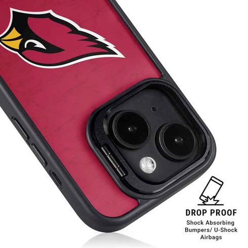 NFL Arizona Cardinals Distressed iPhone 15 Plus Kickstand Case