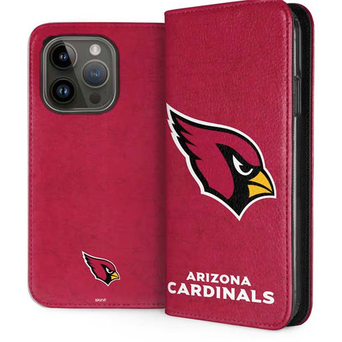 NFL Arizona Cardinals Distressed iPhone 15 Pro Folio Case