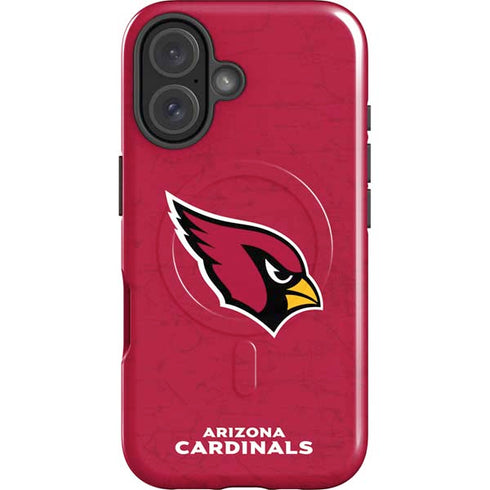 NFL Arizona Cardinals Distressed iPhone 16 Magsafe Impact Case
