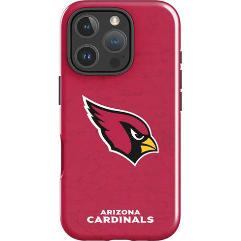 NFL Arizona Cardinals Distressed iPhone 16 Pro Max Impact Case