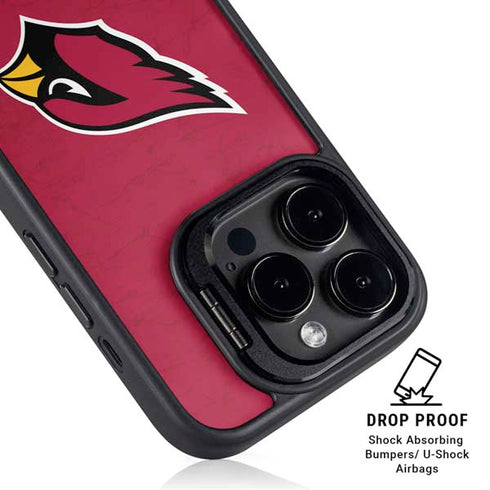 NFL Arizona Cardinals Distressed iPhone 16 Pro Max Kickstand Case