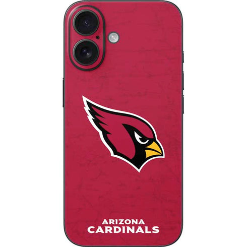 NFL Arizona Cardinals Distressed iPhone 16 Skin
