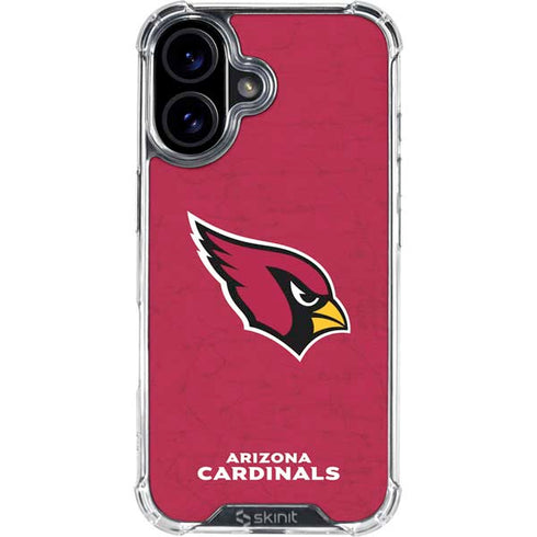 NFL Arizona Cardinals Distressed iPhone 17 Clear Case