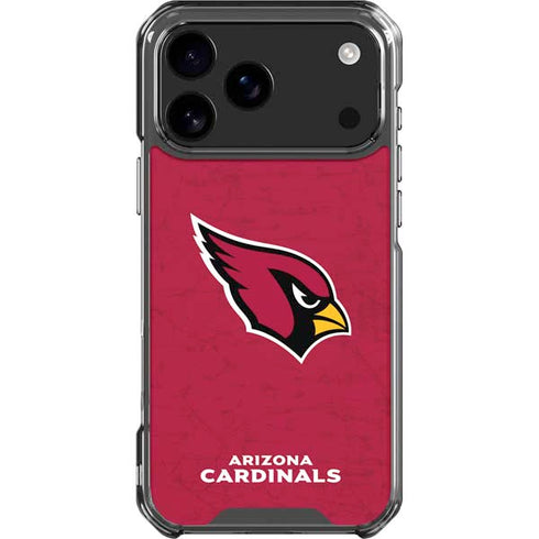 NFL Arizona Cardinals Distressed iPhone 18 Pro Max Clear Case