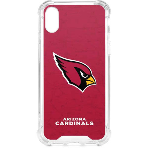 NFL Arizona Cardinals Distressed iPhone XS Clear Case