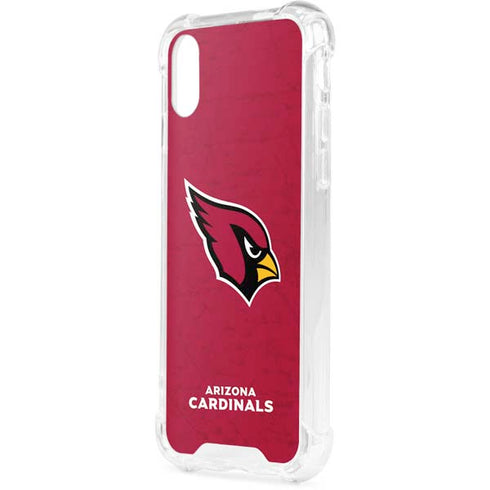 NFL Arizona Cardinals Distressed iPhone XS Clear Case