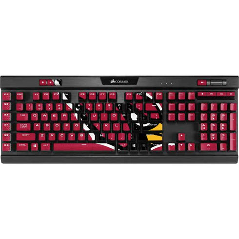 NFL Arizona Cardinals Distressed K95 RGB PLATINUM Mechanical Gaming Keyboard Skin