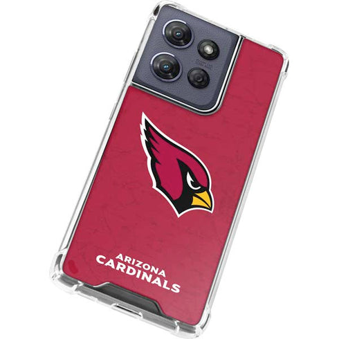 NFL Arizona Cardinals Distressed Moto G 5G (2025) Clear Case
