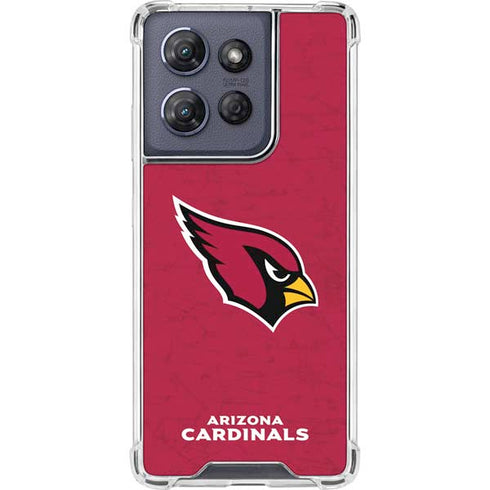 NFL Arizona Cardinals Distressed Moto G Play 5G (2025) Clear Case