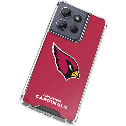 NFL Arizona Cardinals Distressed Moto G Play 5G (2025) Clear Case