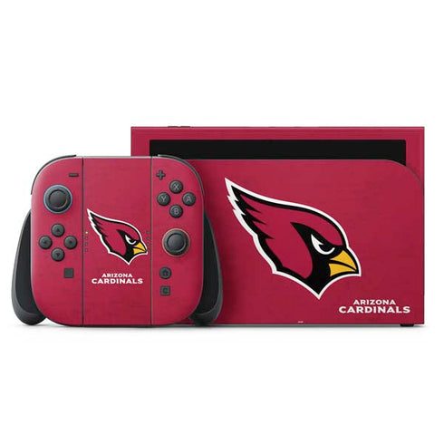 NFL Arizona Cardinals Distressed Nintendo Switch 2 (2025) with Joy-Con Skin