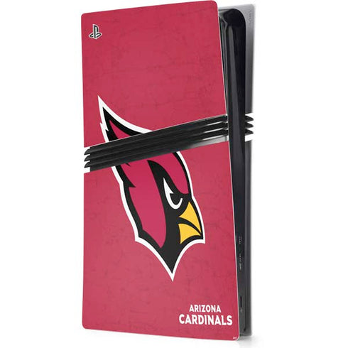NFL Arizona Cardinals Distressed PS5 Pro Console Skin