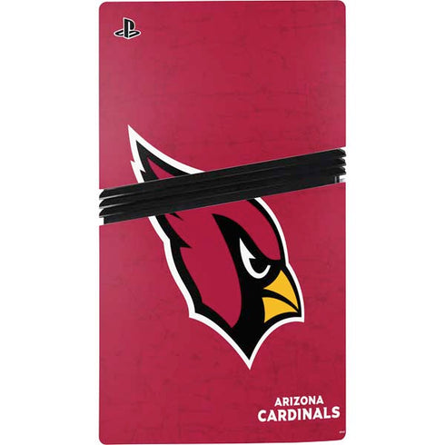 NFL Arizona Cardinals Distressed PS5 Pro Disk Bundle Skin