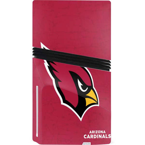 NFL Arizona Cardinals Distressed PS5 Pro Disk Bundle Skin