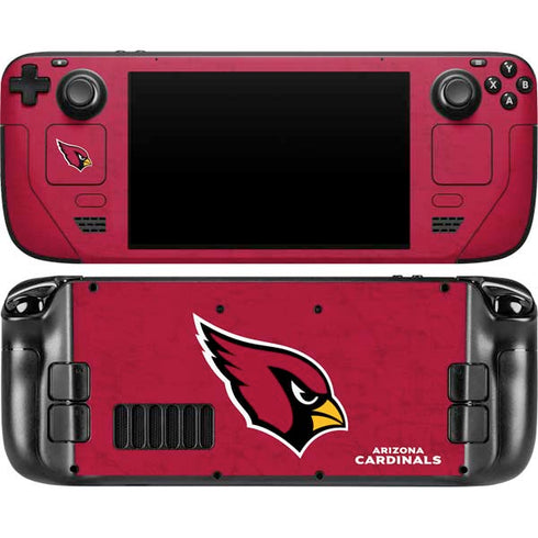 NFL Arizona Cardinals Distressed Steam Deck Handheld Gaming Computer OLED Skin