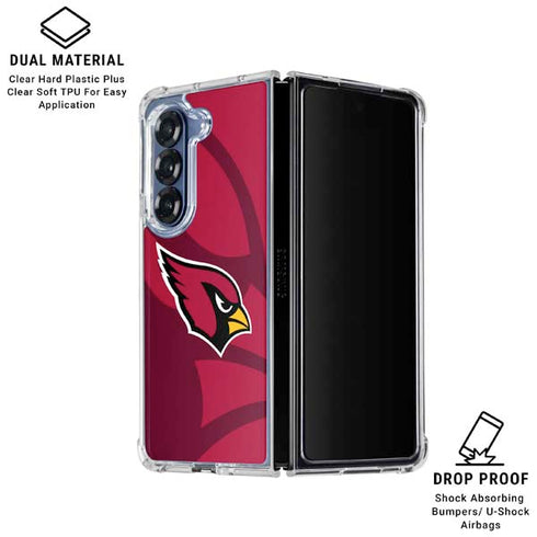 NFL Arizona Cardinals Double Vision Galaxy Z Fold6 Clear Case