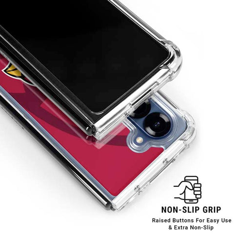 NFL Arizona Cardinals Double Vision Galaxy Z Fold6 Clear Case