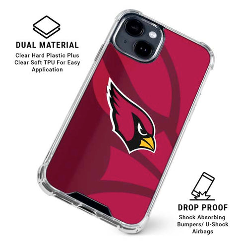 NFL Arizona Cardinals Double Vision iPhone 15 Clear Case