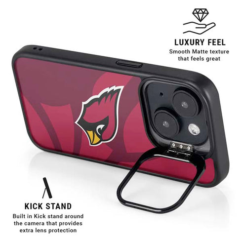 NFL Arizona Cardinals Double Vision iPhone 15 Kickstand Case