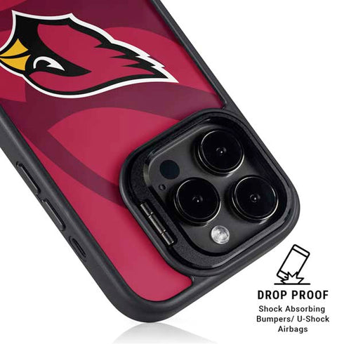 NFL Arizona Cardinals Double Vision iPhone 15 Pro Kickstand Case