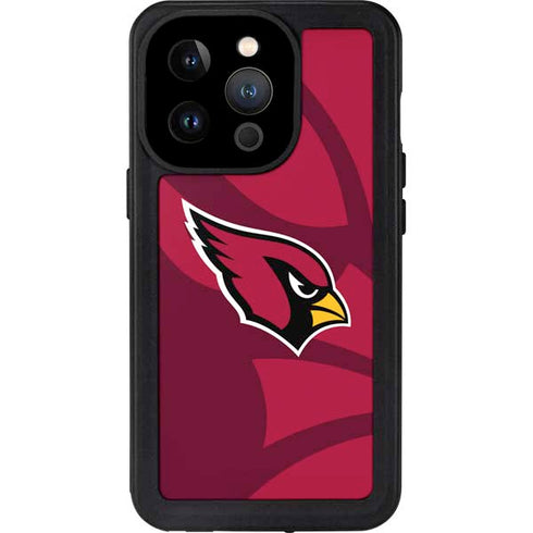 NFL Arizona Cardinals Double Vision iPhone 15 Pro Waterproof Case