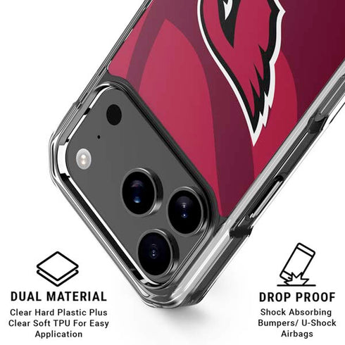 NFL Arizona Cardinals Double Vision iPhone 17 Pro Clear Case