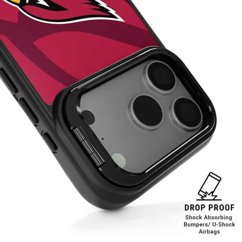 NFL Arizona Cardinals Double Vision iPhone 17 Pro Max Kickstand Case