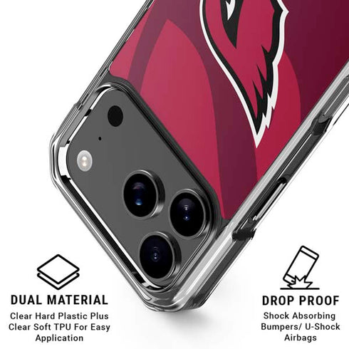 NFL Arizona Cardinals Double Vision iPhone 18 Pro Clear Case