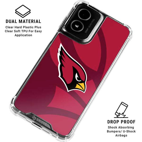 NFL Arizona Cardinals Double Vision Moto G Power 5G (2024) Clear Case