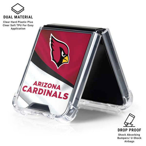 NFL Arizona Cardinals Galaxy Z Flip7 Clear Case
