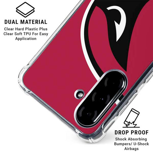 NFL Arizona Cardinals Large Logo Galaxy A36 5G Clear Case